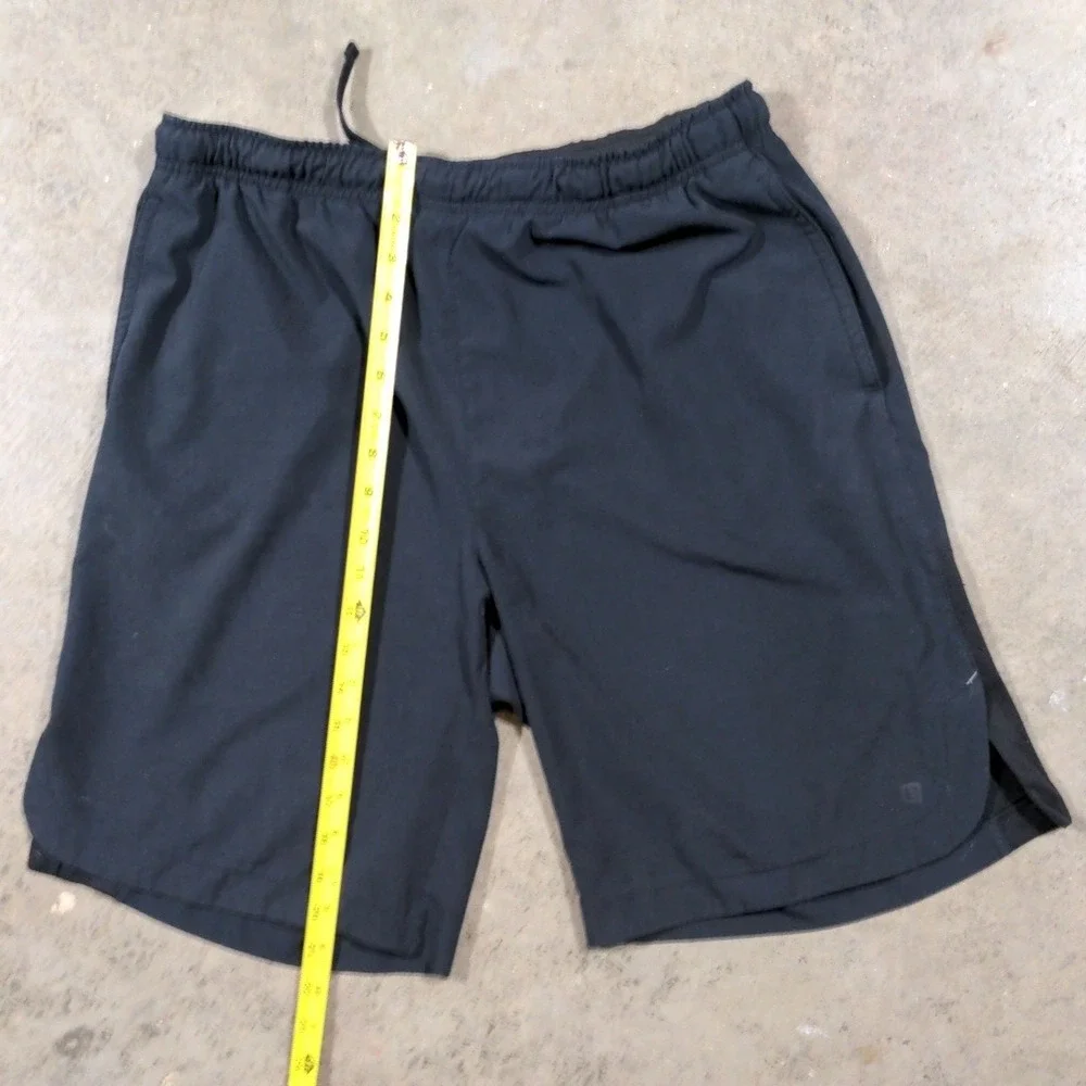 Layer 8 Womens Athletic Shorts Black Medium M Drawstring Elastic Waist Gym Run - Picture 6 of 9